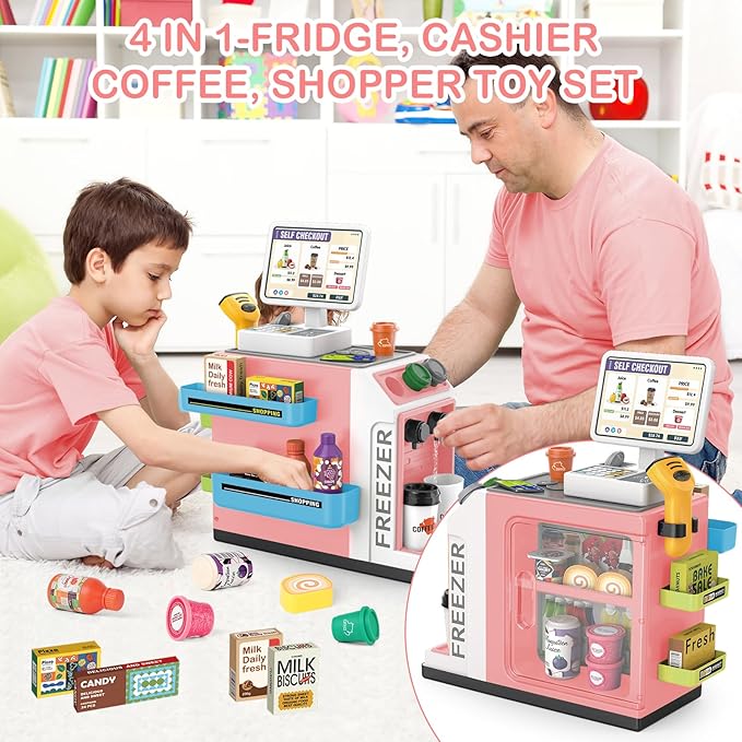 3-in-1 Coffee Machine Set For Kids