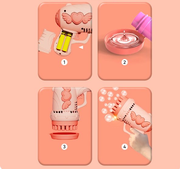 32 Holes Bubble Gun for Kids