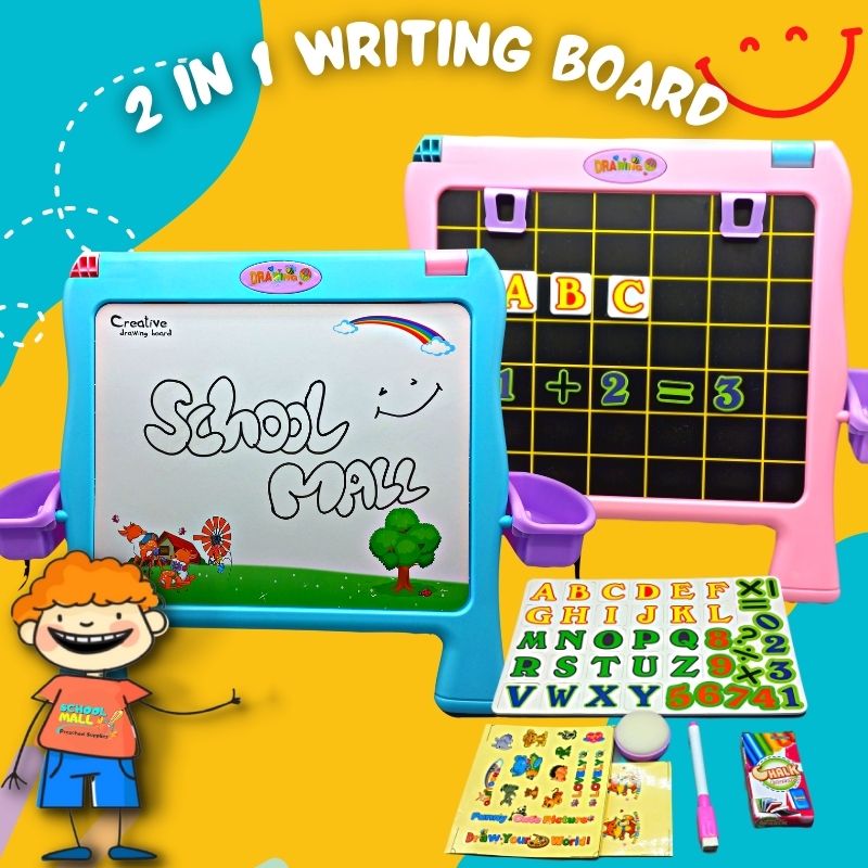 2-in-1 Writing & Drawing Board for Kids