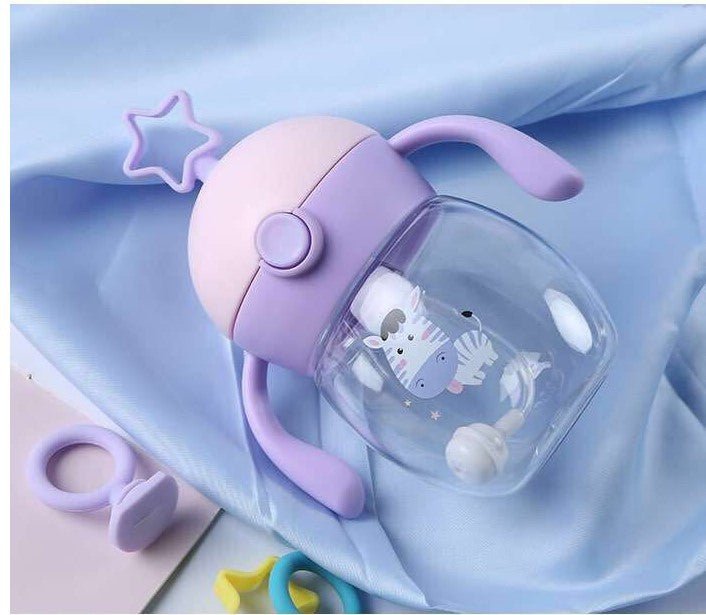 499 Spring and Summer Tritan Material Infant High-End Cup Antenna Baby Straw Cup Learn To Drink Cup Anti-Fall