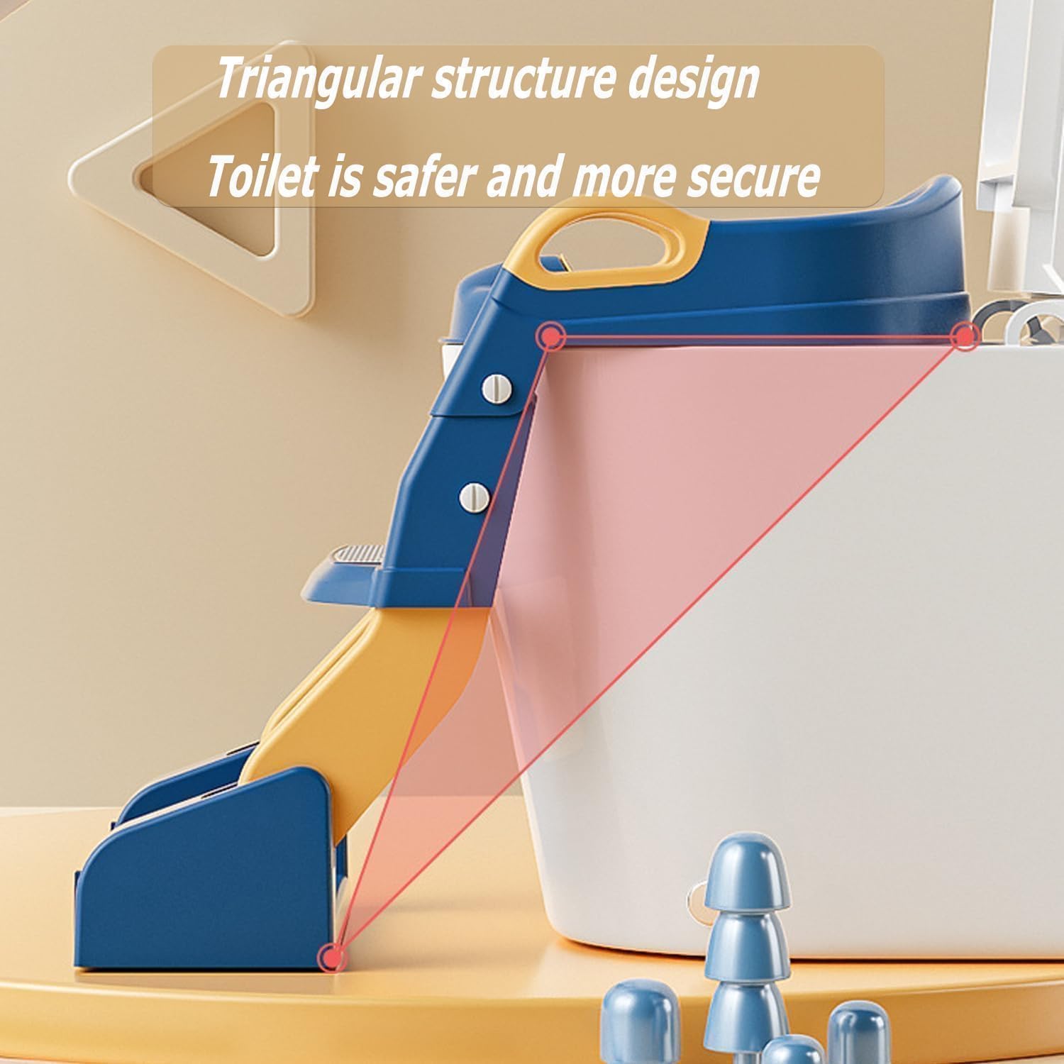 TinyStep™ Kids Adjustable  Toilet Training Ladder Seat