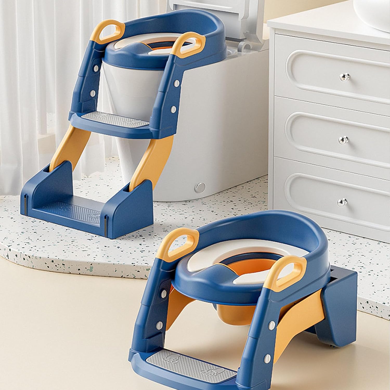TinyStep™ Kids Adjustable  Toilet Training Ladder Seat