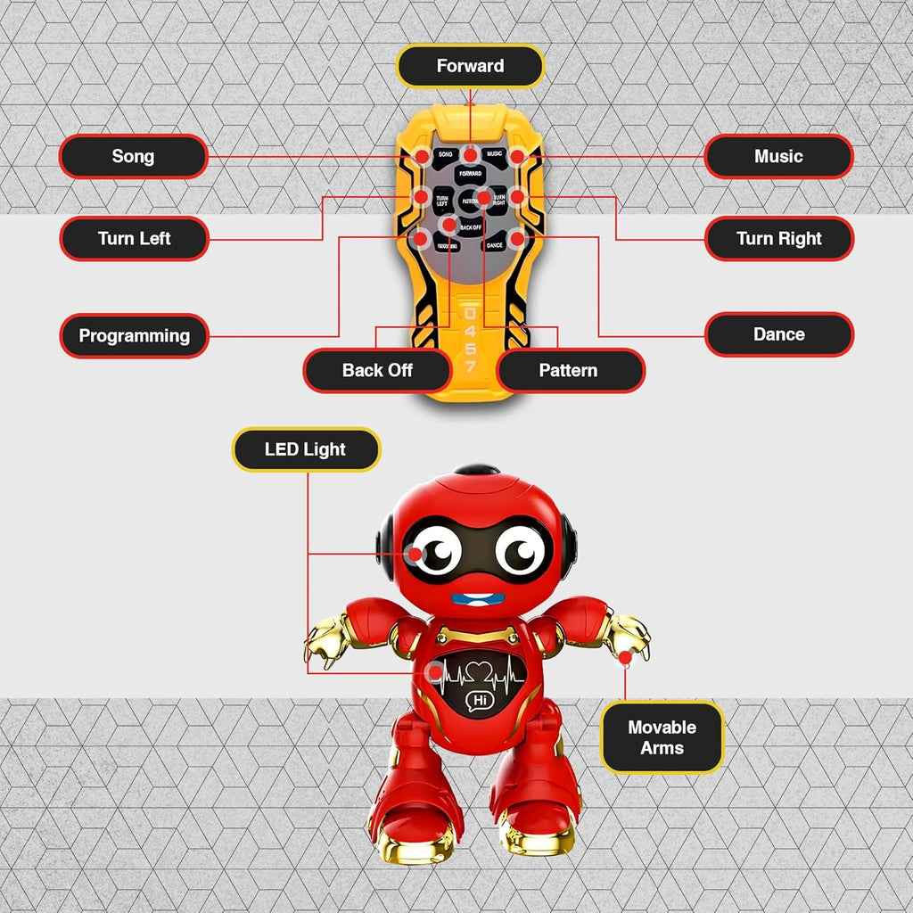 RoboGroove™ RC Robot Toy – Music, Lights & Electric Movement