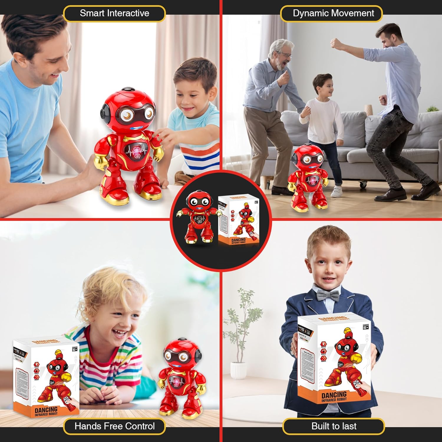 RoboGroove™ RC Robot Toy – Music, Lights & Electric Movement