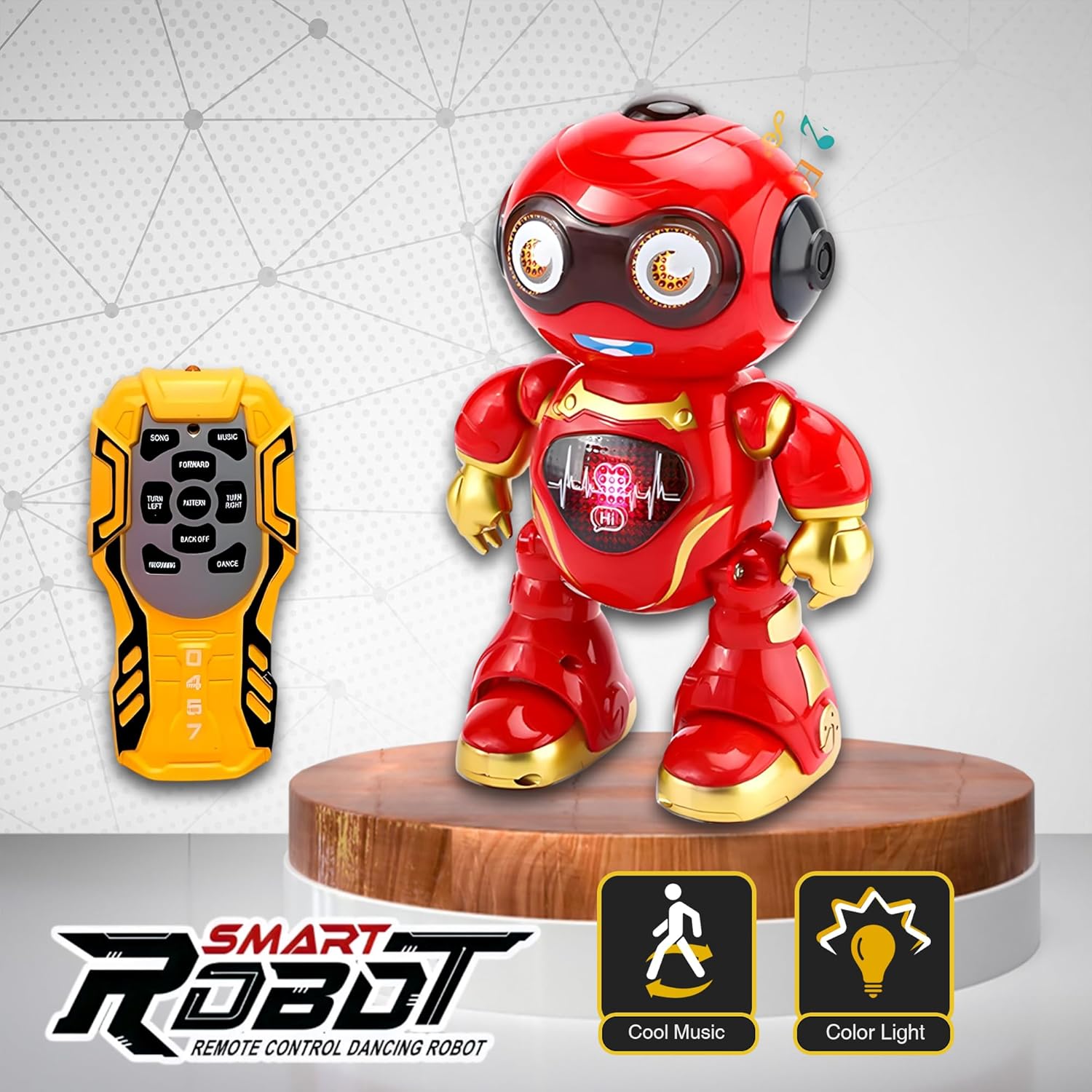 RoboGroove™ RC Robot Toy – Music, Lights & Electric Movement