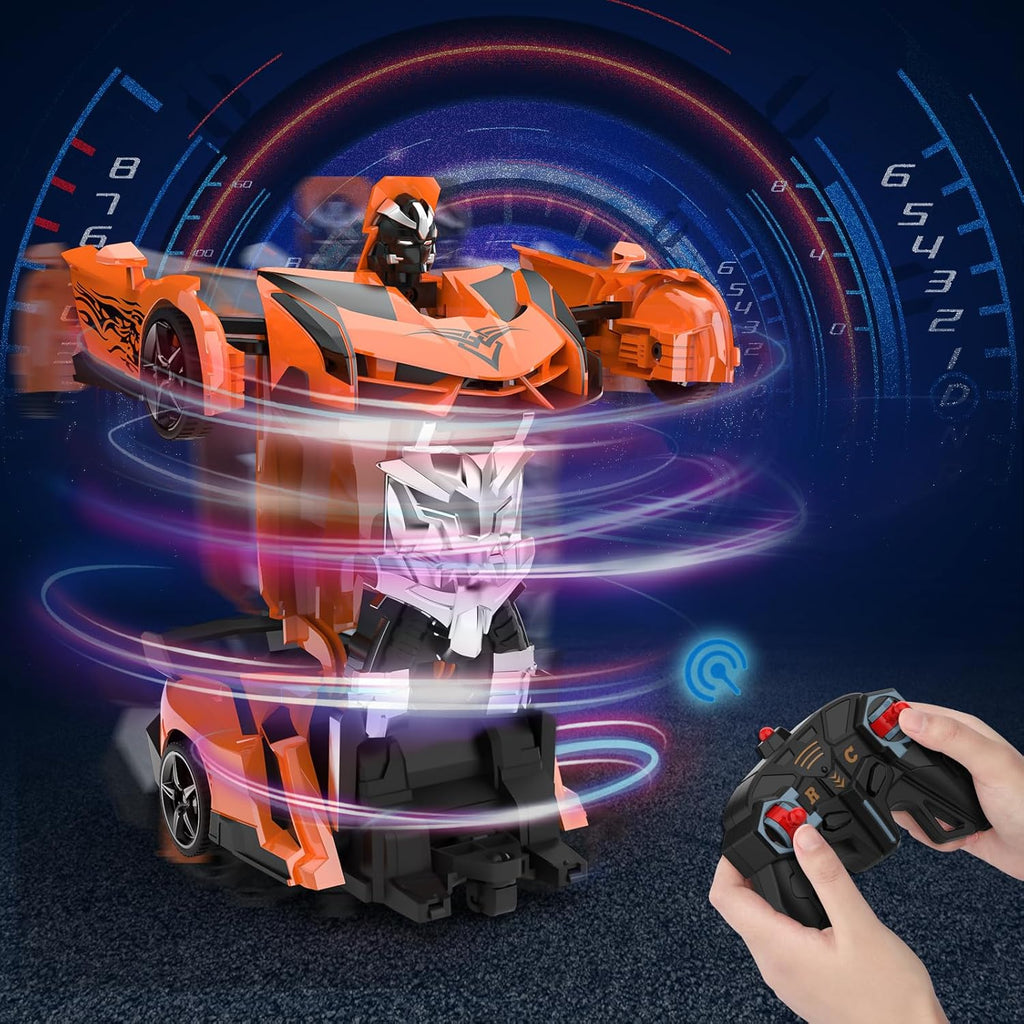 RoboDrift™ 2-in-1 RC Car & Robot – One-Button Transformation, 360° Drift