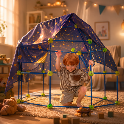 kids fort building kit