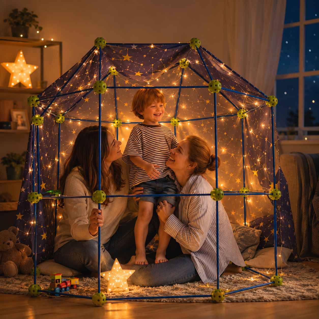 kids fort building kit