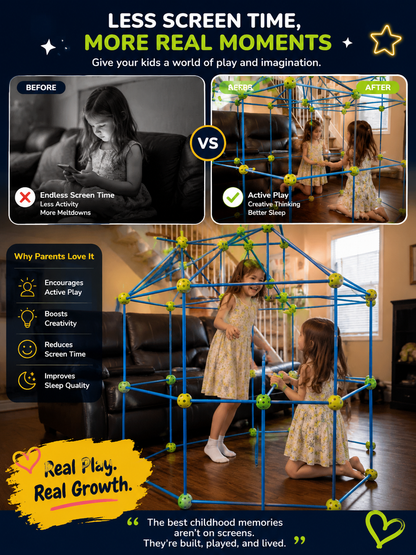 kids fort building kit