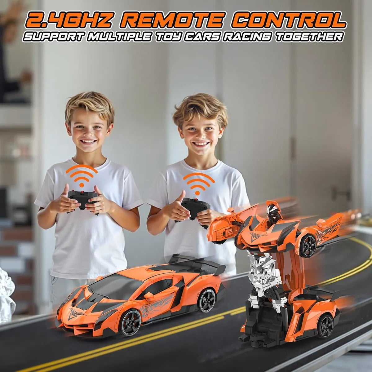 RoboDrift™ 2-in-1 RC Car & Robot – One-Button Transformation, 360° Drift