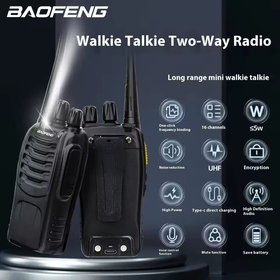 ChatPlay™ 2-Pack Kids Walkie Talkies – Active Fun, Safe & Portable