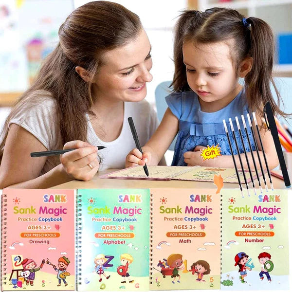 MagicWrite™ Reusable Practice WorkBook | 4 Books Set🔥