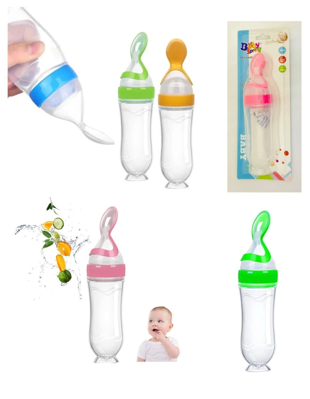 Baby Silicone Spoon Bottle (MHP-068)
