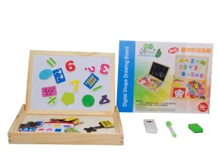 Digital Shape Drawing Wooden Board For Kids