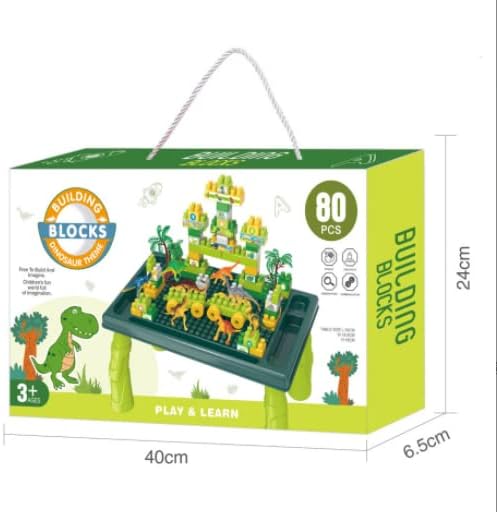 Kids Playing Blocks Set