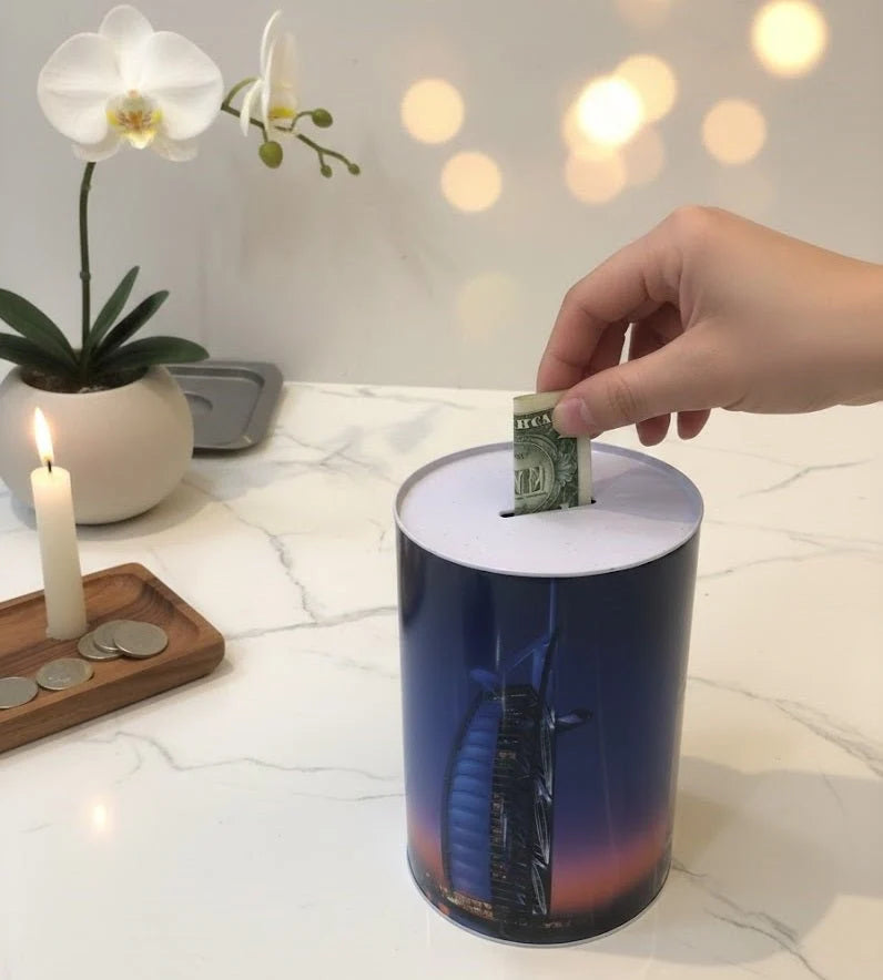 Metal Coin Money Saving Box for Kids