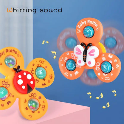 Baby Rattle Spinner Toy Set - Sensory Rattle Toy For Infants
