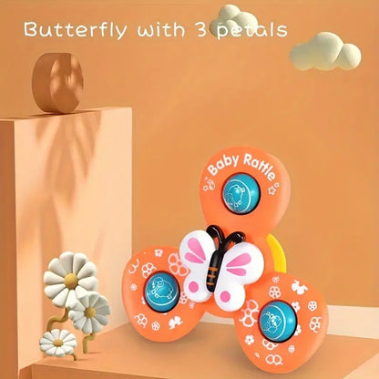 Baby Rattle Spinner Toy Set - Sensory Rattle Toy For Infants