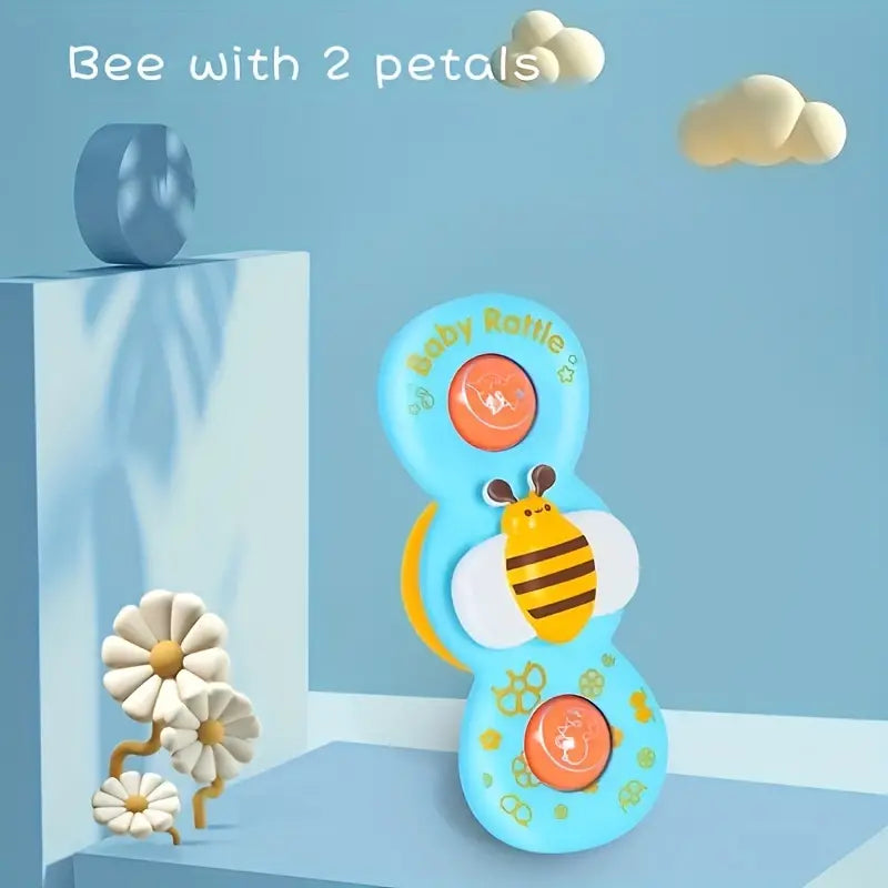 Baby Rattle Spinner Toy Set - Sensory Rattle Toy For Infants