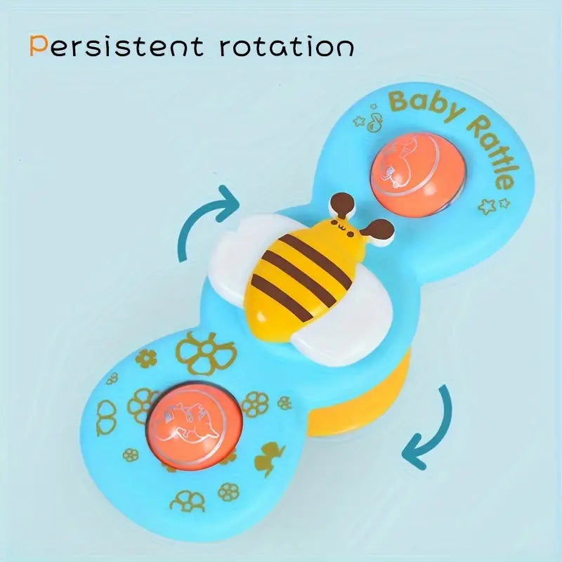 Baby Rattle Spinner Toy Set - Sensory Rattle Toy For Infants
